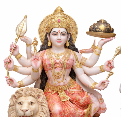 Marble Durga Moorti